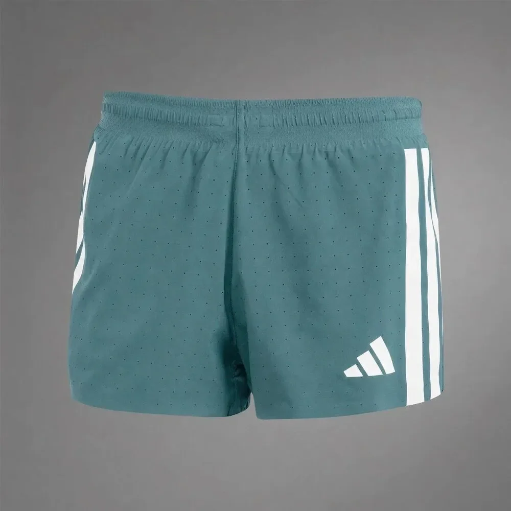 Adidas Adizero 2” Split Shorts Running racing Powder Teal Men's XL JV7153 NEW